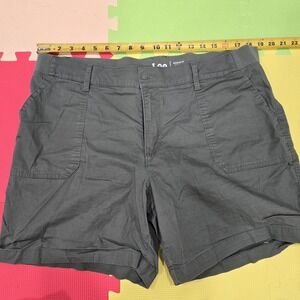 Lee Regular Fit Bermuda Mid Rise Shorts - Gray / Olive Green - Size 18M